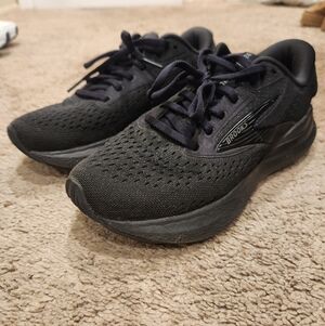 Brooks Jet Black Athletic Sneakers